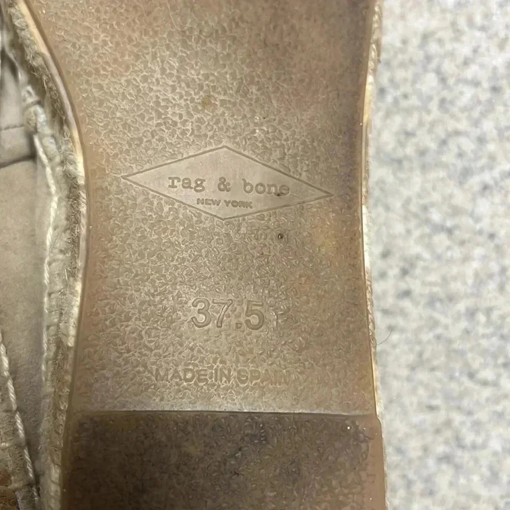 Rag and bone women’s tan suede leather espadrilles size 37.5/7 - Picture 8 of 8